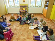 Návtěva prvňáčků ve školce